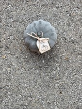 Soglia 5 oz candela in vetro di zucca 2 stoppini legno di zucca SET DI 4 