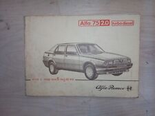 ALFA ROMEO. ALFA 75 2.0 TURBO