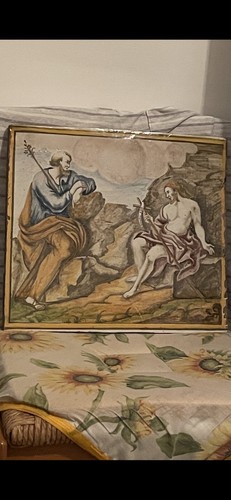 Antica placca maiolica - antica, in