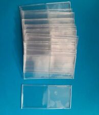 20 BUSTINE ECON PLASTICA  DOPPIA TASCA TASCHINA PORTAMONETE 45 X45mm COLLEZIONE 