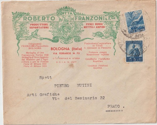 Italia 1949 lettera - italia,
