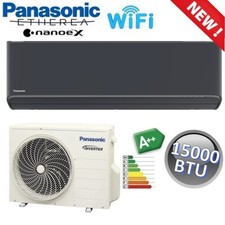 Climatizzatore mono split ETHEREA nero grafite R32 Panasonic 15000 btu A++ WiFi 