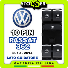 Pulsantiera guida Alzacristalli Interruttori Vetri Cromata VW PASSAT 362 10PIN