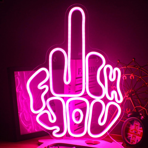 Fuck you gesto - fuck, neon