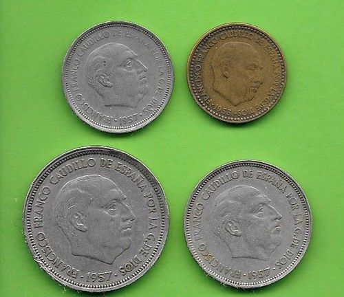 Lotto spagna 1 - 50+25+5+1, pesetas