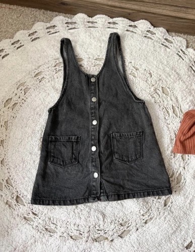 Zara vestito tuta denim nero - zara,