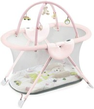 BOX BEBE' CAM LETTINO ROSA + PALESTRA GIOCHI 