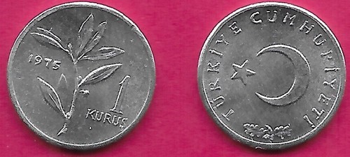 Turchia kurus 1975 unc - 1,