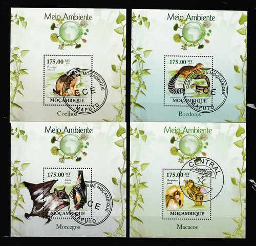 Mozambique lot 4 blocs - -,