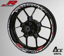 Adesivi cerchi BMW S1000R bianchi decalcomanie ruota S1KR S 1000R S1000 RR R XR