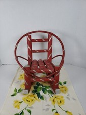 Sedia bambola rustica in legno