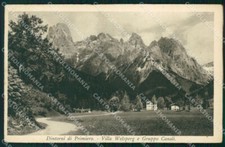 Trento Fiera di Primiero Villa Welsperg Gruppo Canali cartolina VK3377