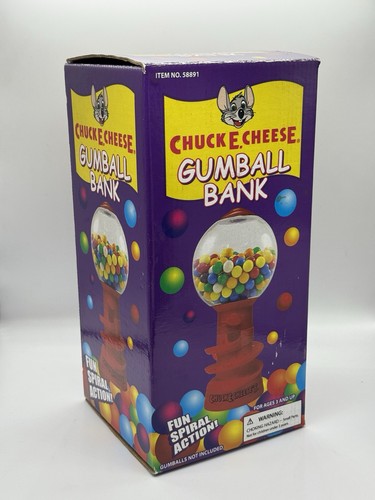 Chuck cheese gumball - e.,