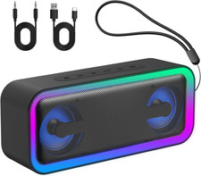 Cassa Bluetooth Potente Portatile Con Luci, Speaker Bluetooth 5.4, 40W Basso Pot