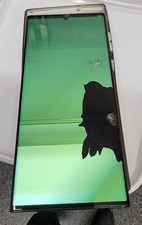 Samsung Galaxy S23 Ultra Schermo LCD Originale Danneggiato Schermo Verde + Frame Nero