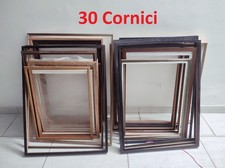 Lotto di 30 cornici in legno vecchie vintage per quadri aste per fai da te