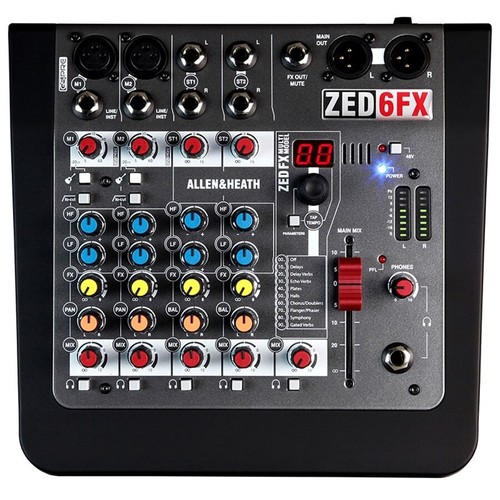 Mixer allen heath - mixer, 6fx
