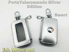 PortaTelecomando in Ecopelle SILVER Series Logo Metallico SMART