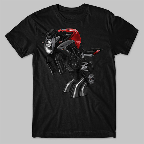 Shirt agusta brutale - mv,