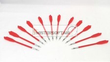 Set 12 Frecce da Pesca Rosse in Abs per Pistole_balestra (12frpesc)