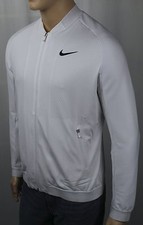 Nike White Full Zip Dri-Fit
