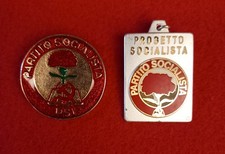 MEDAGLIA Smaltata  PARTITO SOCIALISTA ITALIANO PSI PARTITO POLITICO