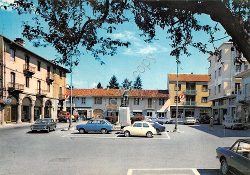 Cartolina pianezza piazza - cartolina,