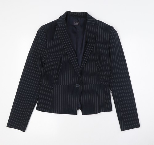 Giacca donna blu righe marks - giacca,