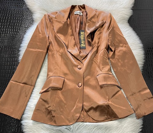 Giacca blazer seta marrone - , 2