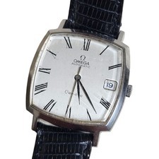 Orologio Vintage OMEGA Geneve Automatico Quadrato Quadrante Romano PER...