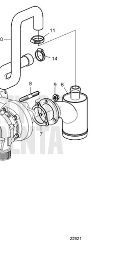 Scarico usato volvo penta - , d3