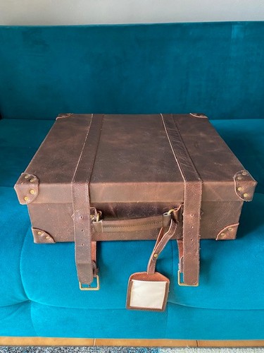 Valigia vintage pelle - vintage, in