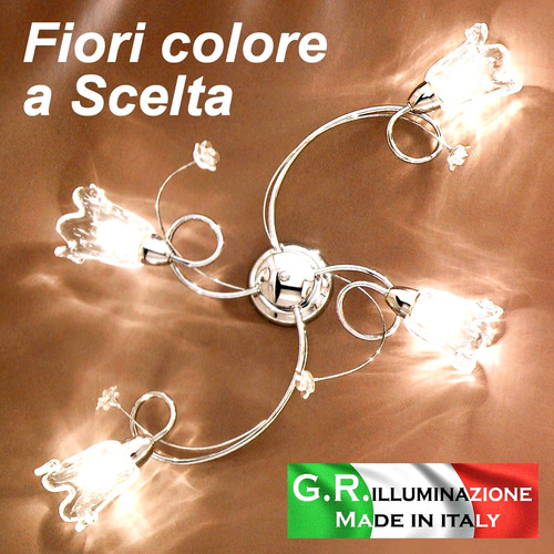 Plafoniera moderna cromata - moderna, 4