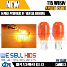 2 x 921A 12V 21W Ambra Indicatore Senza Cappuccio ARANCIONE Cuneo T15 Lampadine W2.1x9.5D