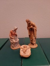 Sacra famiglia statuine in legno colorateANRI Kuolt cm 7,5 Vedi foto 