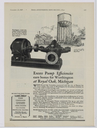 1929 worthington pump - pump, &