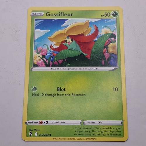 Carta pokémon gossifleur - pokémon,