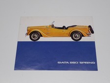 SIATA 850 SPRING FIAT DEPLIANT