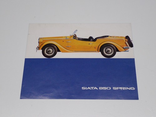 Siata 850 spring - 850, fiat