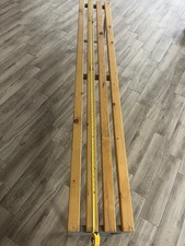 (04) PANCA SPOGLIATOIO IN ACCIAIO MT 1 SEZIONE QUADRA SOLO SEDUTA