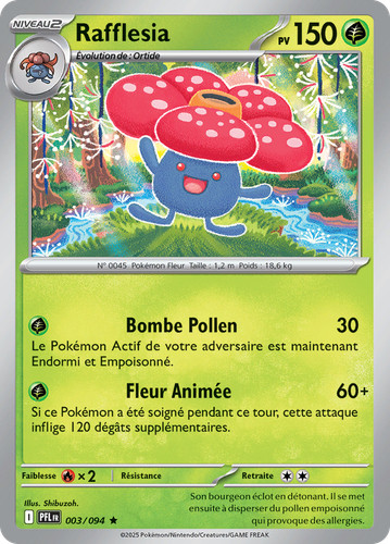 Carte pokémon rafflesia - carte,