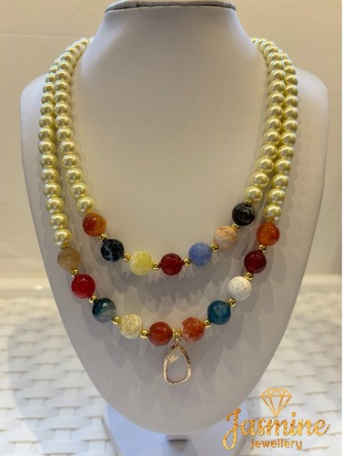 Collana perle vetro - di, in
