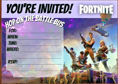Fortnite inviti festa - inviti,