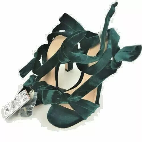 Zara decolte velluto verde - zara, in