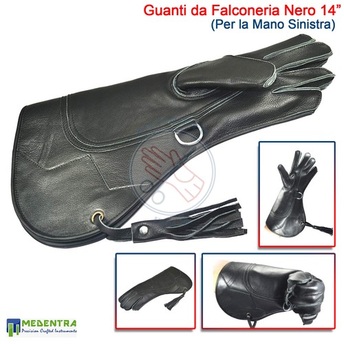 Guanto falconeria pelle - da, in