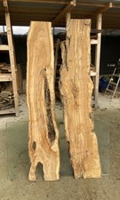 Coppia di tavole di legno di