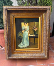 Antico dipinto olio - antico,