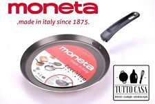 CREPIERA PIASTRA CREPES PIADINE PADELLA ANTIADERENTE CM 25 MONETA