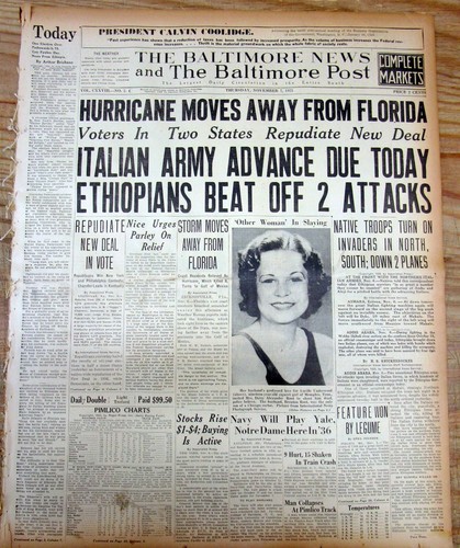 1935 headline espositore