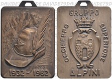 04473] MEDAGLIA ALPINI  50° ANNIVERSARIO GRUPPO DI OCCHIEPPO SUPERIORE 1932 1982